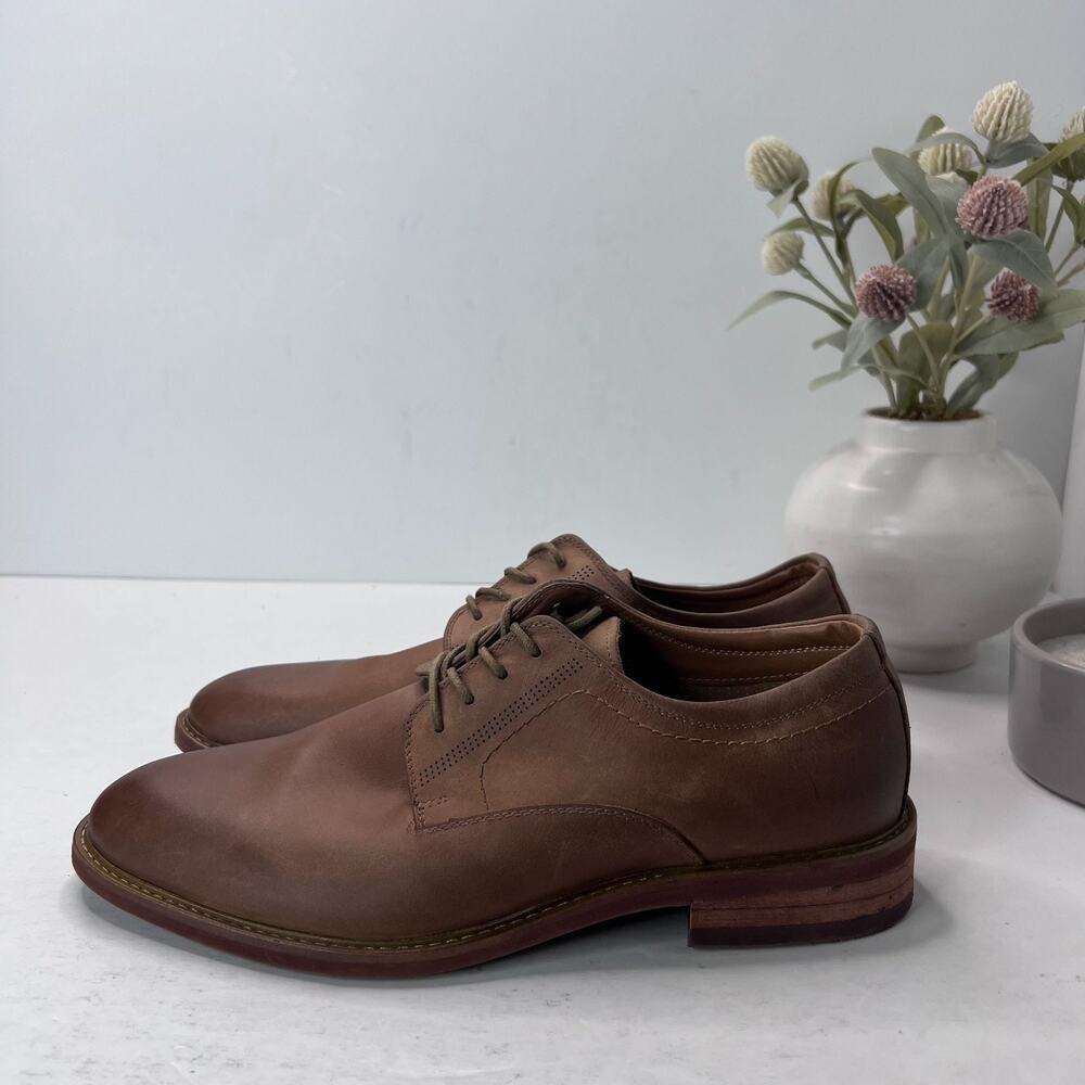Steve Madden Kastor Derby Shoes Lace Up Leather Upper Brown Mens Size 7M